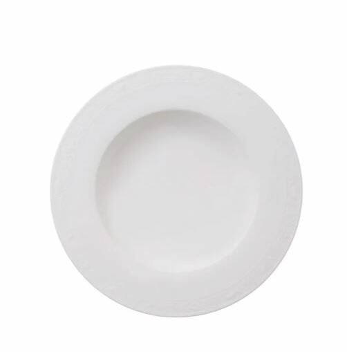 White Pearl Beyaz Çukur Tabak 24 cm