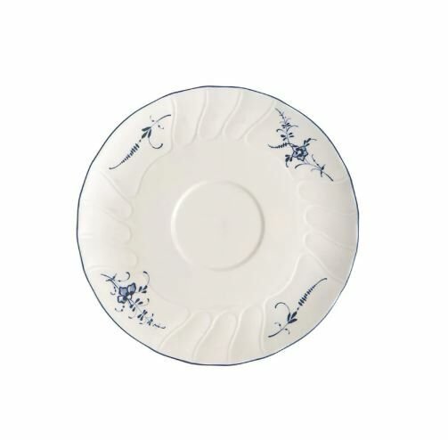 Old Luxembourg Blue Blanc Çift Kulplu Kase Tabağı
