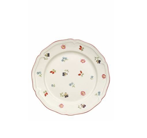 Petite Fleur Çiçek Desenli Pasta Tabağı 21 cm