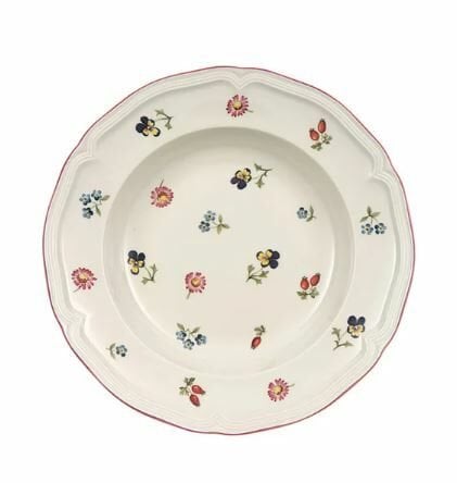 Petite Fleur Çiçek Desenli Çukur Tabak 23 cm