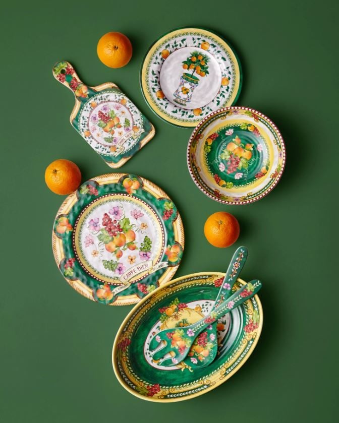 Yeşil Melamin Servis Kasesi 33 Cm Carpe Diem Collection by Chiara Alessi
