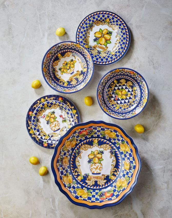 Mavi Melamin Kase 20 Cm Capri Collection by Chiara Alessi