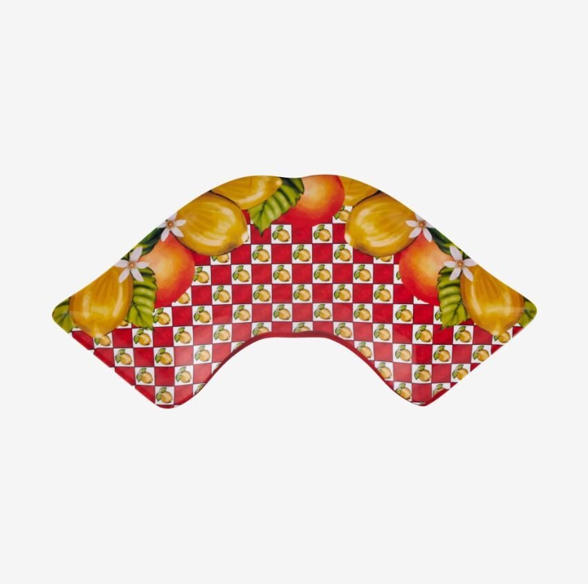 Kırmızı Melamin Meze Tabağı 7 Parça Capri Collection by Chiara Alessi