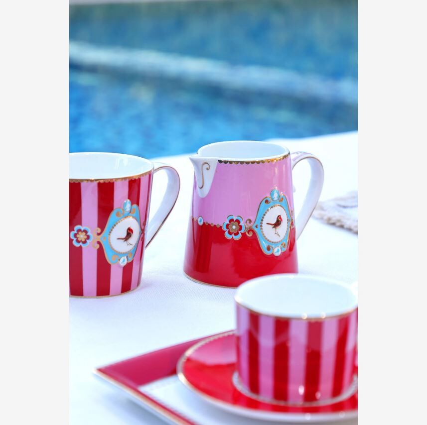 Kırmızı Porselen Kupa 250 Ml Love Birds Collection by Pip Studio