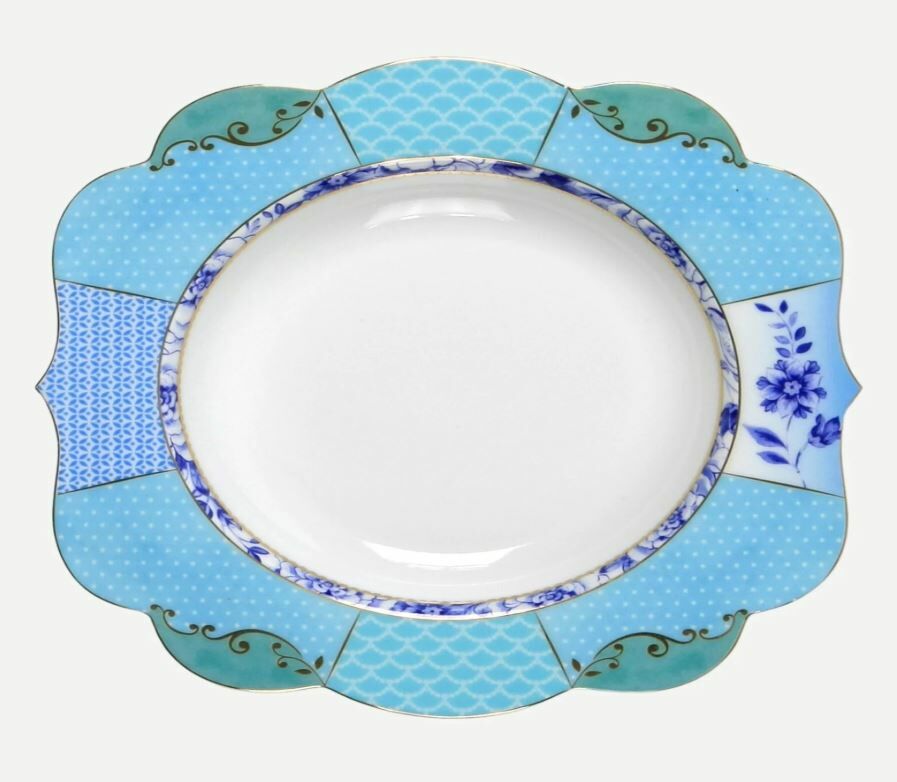 Mavi Porselen Çukur Tabak 23,5 Cm Royal Collection by Pip Studio
