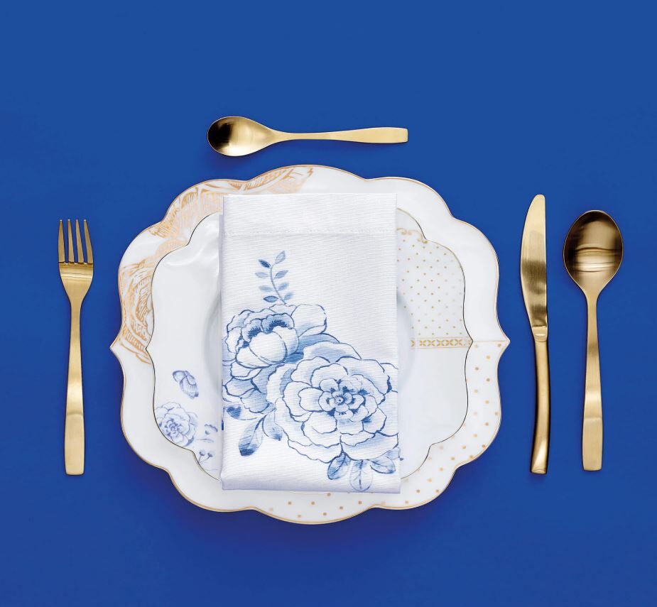 Mavi Beyaz Porselen Yemek Tabağı 28 Cm Royal White Collection by Pip Studio