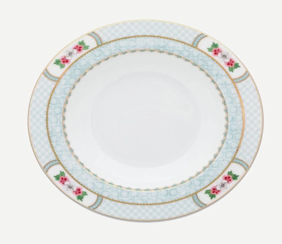 Beyaz Porselen Çukur Tabak 21,5 Cm Blushing Birds Collection by Pip Studio