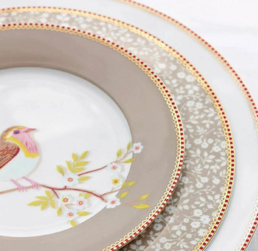 Haki Porselen Kahvaltı Tabağı 21 Cm Early Bird Collection by Pip Studio