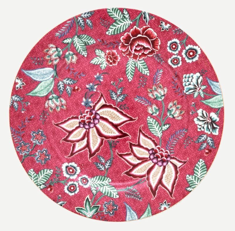 Kırmızı Porselen Supla 32 Cm Flower Festival Collection by Pip Studio