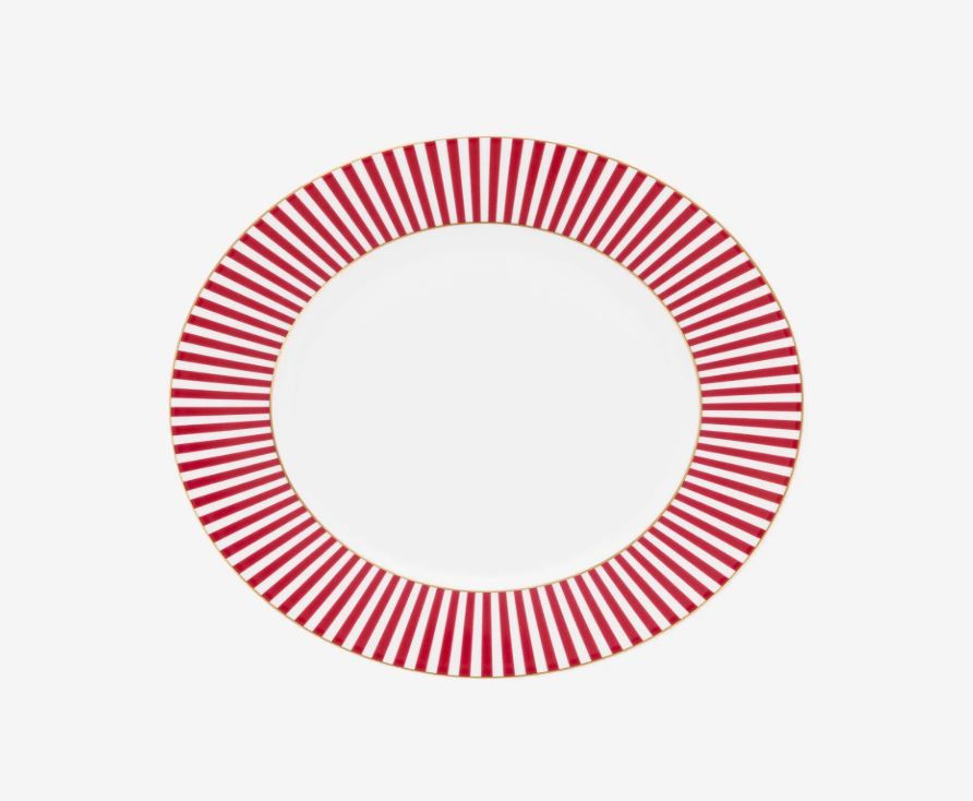 Pembe Porselen Kahvaltı Tabağı 21 Cm Royal Stripes Collection by Pip Studio