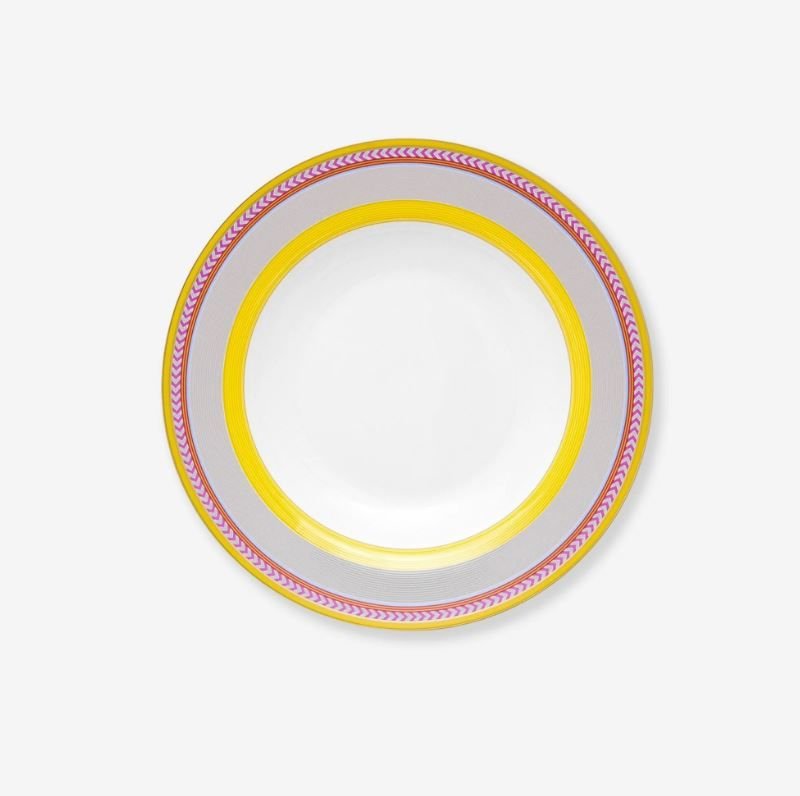 Sarı Porselen Yemek Tabağı 23,5 Cm Chique Collection by Pip Studio