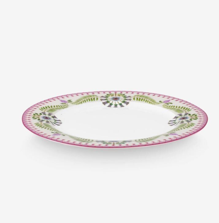 Beyaz Porselen Kahvaltı Tabağı 23 Cm Lily & Lotus Collection by Pip Studio