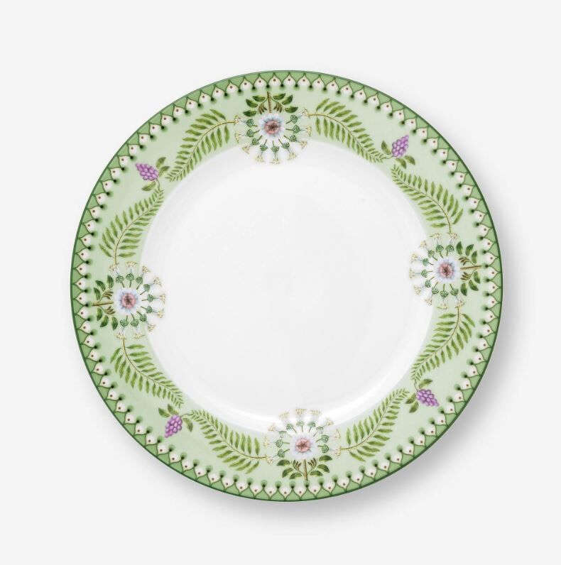 Yeşil Porselen Kahvaltı Tabağı 23 Cm Lily & Lotus Collection by Pip Studio
