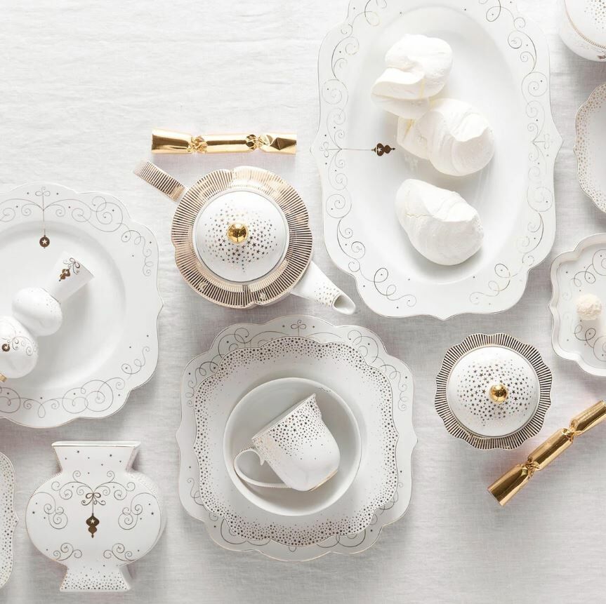Beyaz Porselen Kupa 325 Ml Royal Gold White Collection by Pip Studio