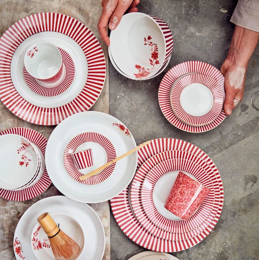 Pembe Porselen Kase 12 Cm Royal Stripes Collection by Pip Studio
