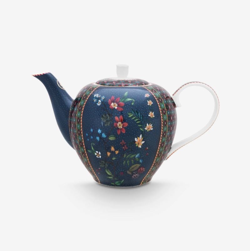 Mavi Porselen Demlik 1600 Ml Berry Blues Collection by Pip Studio