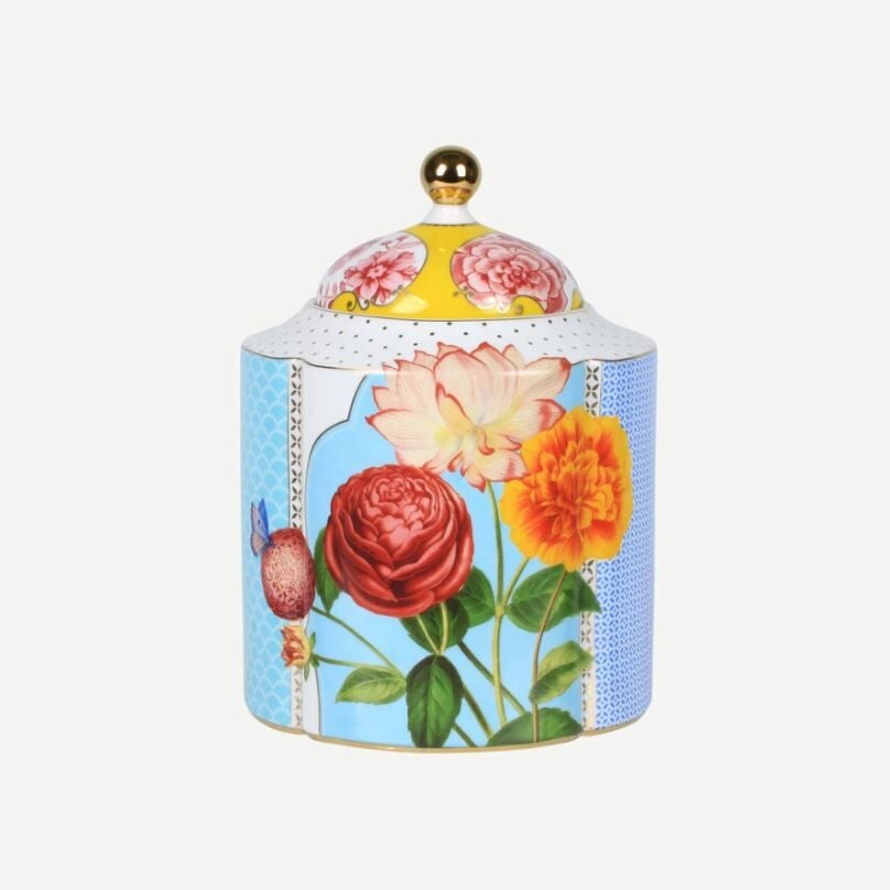 Sarı Mavi Porselen Saklama Kutusu 1900 Ml Royal Collection by Pip Studio