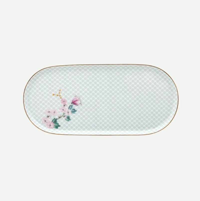 Beyaz Porselen Servis Tabağı 25 Cm Blushing Birds Collection by Pip Studio
