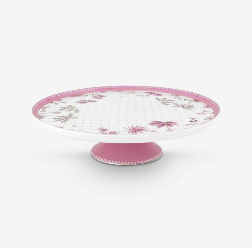 Beyaz Porselen Kek Standı 21 Cm Jolie Collection by Pip Studio