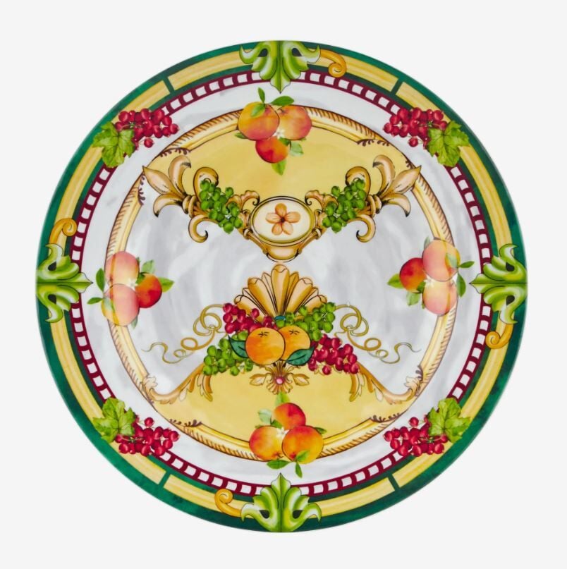 Sarı Melamin Yemek Tabağı 28 Cm Carpe Diem Collection by Chiara Alessi