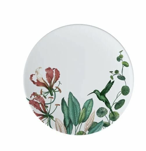 Avarua Tropik Desenli Yemek Tabağı 27 cm