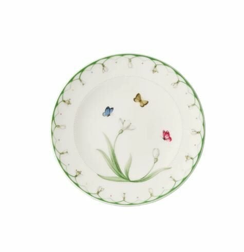 Colourful Spring Çiçek Desenli Ekmek Tabağı 16 cm
